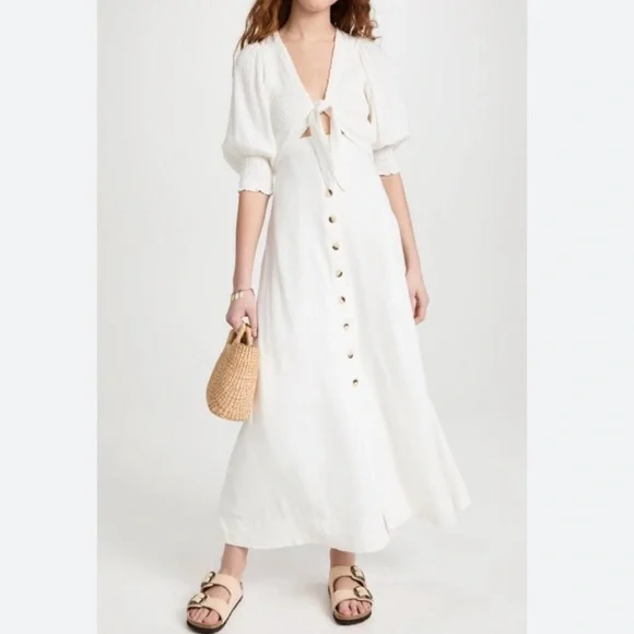 XS Free People String of Hearts Maxi Dress - Picture 1 of 10